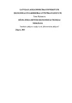 Referāts 'Džona Hiksa devums ekonomikas teorijas veidošanā', 1.