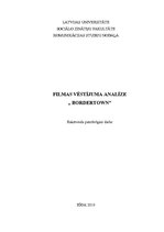 Referāts 'Filmas "Bordertown" vēstījuma analīze', 1.