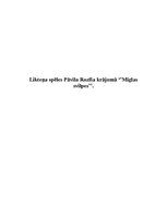 Referāts 'Likteņa spēles Pāvila Rozīša krājumā "Miglas svilpes"', 1.