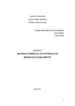 Referāts 'Skotijas pāreja no centrālā uz reģionālo parlamentu', 1.