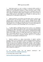 Konspekts 'Argumenti pret ģenētiski modificētajiem organismiem', 1.