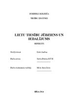 Referāts 'Lietu iedalījums', 1.