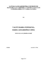 Referāts 'Valsts darba inspekcija. Darba aizsardzības joma', 1.