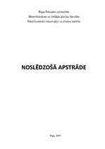 Referāts 'Noslēdzošā apstrāde', 1.