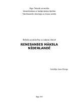 Referāts 'Renesanses māksla Nīderlandē', 1.