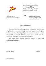 Paraugs 'Praktiskais darbs lietvedībā', 4.