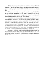 Eseja 'Are today's teenagers really the worst part of our society?', 1.