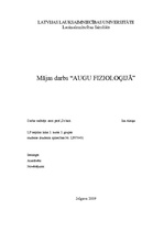 Konspekts 'Augu fizioloģija', 1.