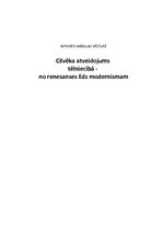 Referāts 'Cilvēka atveidojums tēlniecībā', 1.