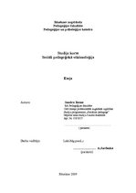 Eseja 'Sociāli pedagoģiskā viktimoloģija', 1.