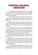 Eseja 'Cilvēcība mūsdienu sabiedrībā', 1.