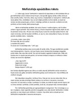 Eseja 'Mefistofeļa apsūdzības raksts', 1.