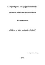 Referāts 'Sitiens ar kāju pa bumbu futbolā', 1.