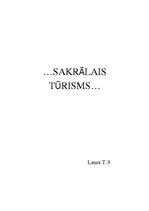 Konspekts 'Sakrālais tūrisms', 1.