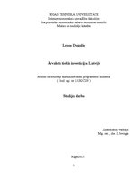 Referāts 'Ārvalstu tiešās investīcijas Latvijā', 1.