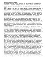 Eseja 'Separation of Church and State', 1.