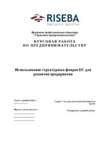 Referāts 'Использование структурных фондов ЕС для развития предприятия', 1.