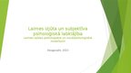 Prezentācija 'Laimes izjūta un subjektīva psiholoģiskā labklājība', 1.