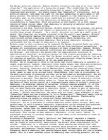 Eseja 'According to Roberto Michels the Institutions of Modern, Mass Societies Require ', 1.