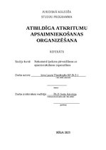 Referāts 'Atbildīga atkritumu apsaimniekošanas organizēšana', 1.