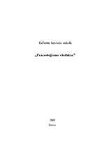 Referāts 'Frazeoloģismu vārdnīca', 1.