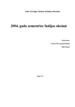 Referāts '2004.gada zemestrīce Indijas okeānā', 1.