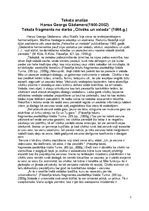 Eseja 'Hansa Georga Gādamera darba "Cilvēks un valoda" analīze', 1.