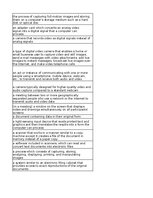 Konspekts 'Discovering computers - input devices - glossary', 11.