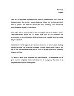 Eseja 'Advertising Dangerous Products', 1.