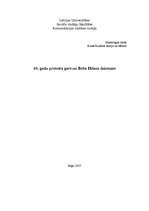 Referāts '60.gadu protesta gars un Boba Dilana dziesmas', 1.