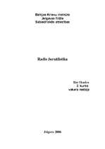 Konspekts 'Radio žurnālistika', 1.