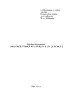 Konspekts 'Monopolistiskā konkurence un oligopols', 1.
