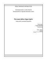 Referāts 'Dzeramā ūdens tirgus izpēte', 1.