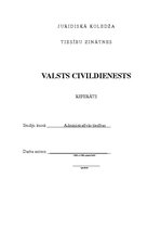 Referāts 'Valsts civildienests', 1.