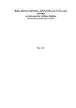 Referāts 'Rīgas pilsētas iedzīvotāju informētība par bezmaksas uzticībasun informatīvo tel', 1.