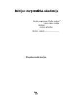 Konspekts 'Konstitucionāla teorija', 1.