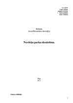 Referāts 'Pilsētas ekosistēmas novērtējums. Nordeķu parks', 1.