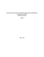 Referāts 'Latvijas deputātu darbības vadlīnijas Eiroparlamenta priekšvēlēšanu programmās u', 1.