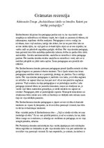 Konspekts 'Grāmatas recenzija Aleksandrs Dauge "Audzināšanas ideāls un īstenība. Raksti par', 1.
