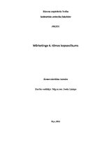 Referāts 'Patērētāja rīcība tirgū', 1.