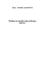 Eseja 'Tiesības un morāle ceļā uz Eiropu', 1.