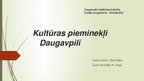 Prezentācija 'Kultūras pieminekļi Daugavpilī', 1.