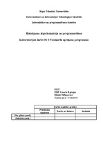 Konspekts 'Risinājumu algoritmizācija un programmēšana', 1.