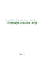 Referāts 'Zivkopība jeb akvakultūra Latvijā', 1.