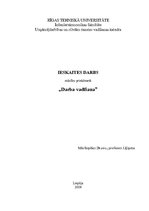 Referāts 'Darba vadīšana', 1.