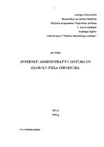 Referāts 'Internets: administratīvā sistēma un struktūra', 1.