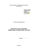 Referāts 'Uzņēmuma mikrovides, makrovides analīze', 1.