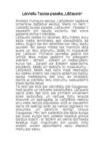 Eseja 'Latviešu tautas pasaka "Lāčausis"', 1.