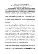 Referāts 'Mācību satura integrācija mājturībā', 1.