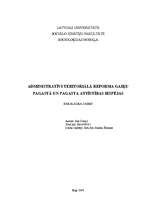 Diplomdarbs 'Administratīvi teritoriālā reforma Gaiķu pagastā un pagasta attīstības iespējas', 1.